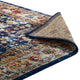 Entourage Jessa Distressed Vintage Floral Lattice 5x8 Area Rug by Modway| Blue