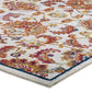 Entourage Azami Distressed Vintage Floral Lattice 8x10 Area Rug - No Shipping Charges