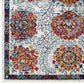 Entourage Kensie Distressed Floral Moroccan Trellis 5x8 Area Rug - No Shipping Charges