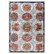 Entourage Kensie Distressed Floral Moroccan Trellis 5x8 Area Rug by Modway| Blue