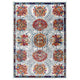 Entourage Kensie Distressed Floral Moroccan Trellis 8x10 Area Rug by Modway| White