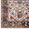 Entourage Samira Distressed Vintage Floral Vintage Medallion 8x10 Area Rug by Modway| Blue