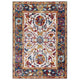 Entourage Samira Distressed Vintage Floral Vintage Medallion 8x10 Area Rug by Modway| Blue