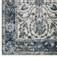 Entourage Samira Distressed Vintage Floral Persian Medallion 5x8 Area Rug - No Shipping Charges