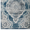 Entourage Malia Distressed Vintage Floral Vintage Medallion 5x8 Area Rug by Modway| Blue