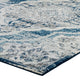 Entourage Malia Distressed Vintage Floral Vintage Medallion 5x8 Area Rug by Modway| Blue