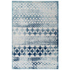 Reflect Giada Abstract Diamond Moroccan Trellis 5x8 Indoor/Outdoor Area Rug by Modway| Blue