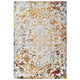Reflect Primrose Ornate Floral Lattice 8x10 Indoor/Outdoor Area Rug by Modway| Blue