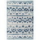 Reflect Takara Abstract Diamond Moroccan Trellis 5x8 Indoor and Outdoor Area Rug by Modway| Blue