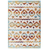 Reflect Takara Abstract Diamond Moroccan Trellis 5x8 Indoor and Outdoor Area Rug by Modway| Blue