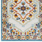 Reflect Ansel Distressed Floral Persian Medallion 5x8 Indoor and Outdoor Area Rug  - No Shipping Charges
