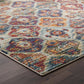 Tribute Azalea Distressed Vintage Floral Lattice 8x10 Area Rug - No Shipping Charges