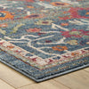 Tribute Every Distressed Vintage Floral 5x8 Area Rug - No Shipping Charges
