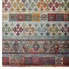 Tribute Nala Distressed Vintage Floral Lattice 5x8 Area Rug by Modway| Gray