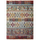 Tribute Nala Distressed Vintage Floral Lattice 5x8 Area Rug by Modway| Gray