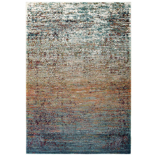 Tribute Jacinda Rustic Distressed Vintage Lattice 5x8 Area Rug  - No Shipping Charges