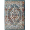 Tribute Camellia Distressed Vintage Floral Vintage Medallion 5x8 Area Rug by Modway| Gray