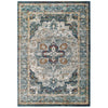 Tribute Diantha Distressed Vintage Floral Vintage Medallion 5x8 Area Rug by Modway| Gray
