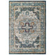 Tribute Diantha Distressed Vintage Floral Vintage Medallion 5x8 Area Rug by Modway| Gray