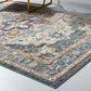 Tribute Diantha Distressed Vintage Floral Persian Medallion 8x10 Area Rug  - No Shipping Charges