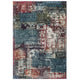 Tribute Elowen Contemporary Modern Vintage Mosaic 5x8 Area Rug by Modway| Blue