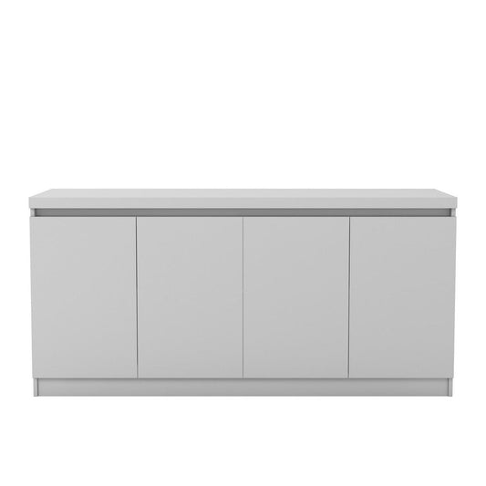 Viennese 62.99 in. 6- Shelf Buffet Cabinet in White Gloss