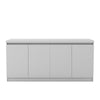 Viennese 62.99 in. 6- Shelf Buffet Cabinet in White Gloss