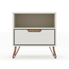 Rockefeller 1.0 Mid-Century- Modern Nightstand with 1-Drawer in