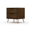 Rockefeller 2.0 Mid-Century- Modern Nightstand with 2-Drawer in Brown MHC-102GMC5
