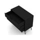 Rockefeller Mid-Century- Modern Dresser with 3- Drawers in Black MHC-103GMC2