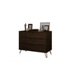 Rockefeller Mid-Century- Modern Dresser with 3- Drawers in Brown MHC-103GMC5