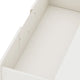 Rockefeller Mic Century- Modern Dresser and Nightstand with Drawers- Set of 2 in White MHC-104GMC1