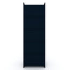 Mulberry Open 1 Sectional Modern Armoire Wardrobe Closet with 2 Drawers in Tatiana Midnight Blue MHC-109GMC4