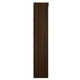 Mulberry Open 1 Sectional Modern Armoire Wardrobe Closet with 2 Drawers in Brown MHC-109GMC5