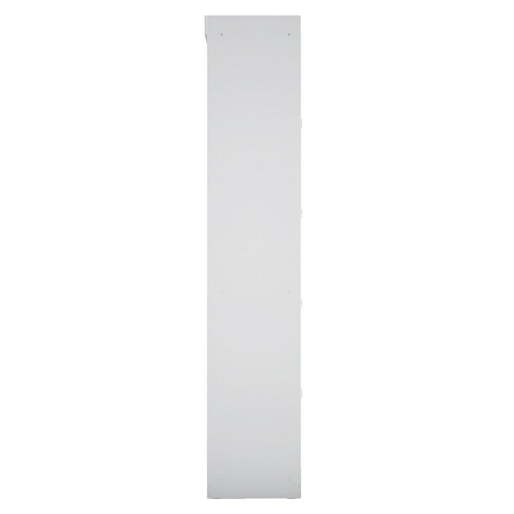 Mulberry Open 2 Sectional Modern Wardrobe Closet with 4 Drawers - Set of 2 in White MHC-112GMC1