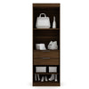 Mulberry Open 2 Sectional Modern Wardrobe Closet with 4 Drawers - Set of 2 in Brown MHC-112GMC5