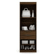 Mulberry Open 2 Sectional Modern Wardrobe Closet with 4 Drawers - Set of 2 in Brown MHC-112GMC5
