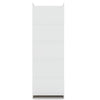 Mulberry 2.0 Sectional Modern Armoire Wardrobe Closet with 2 Drawers in White MHC-116GMC1