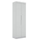 Mulberry 2.0 Sectional Modern Armoire Wardrobe Closet with 2 Drawers in White