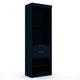 Mulberry 2.0 Sectional Modern Armoire Wardrobe Closet with 2 Drawers in Tatiana Midnight Blue MHC-116GMC4