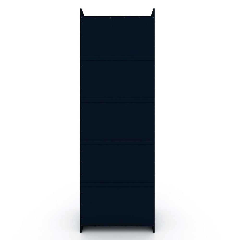 Mulberry 2.0 Sectional Modern Armoire Wardrobe Closet with 2 Drawers in Tatiana Midnight Blue MHC-116GMC4