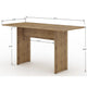 NoMad 67.91 Rustic Country Dining Table in Nature MHC-122GMC77