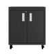 3-Piece Fortress Mobile Space-Saving Steel Garage Cabinet and Worktable 1.0 in Charcoal Grey MHC-14GMC-CH
