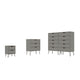 Rockefeller 3-Piece Off White and Nature Dresser and Nightstand Set