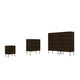 Rockefeller 3-Piece Brown Dresser and Nightstand Set