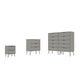 Rockefeller 3-Piece Off White Dresser and Nightstand Set