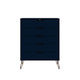 Rockefeller Tatiana Midnight Blue 5-Drawer Dresser and 2-Drawer Nightstand Set MHC-179GMC4