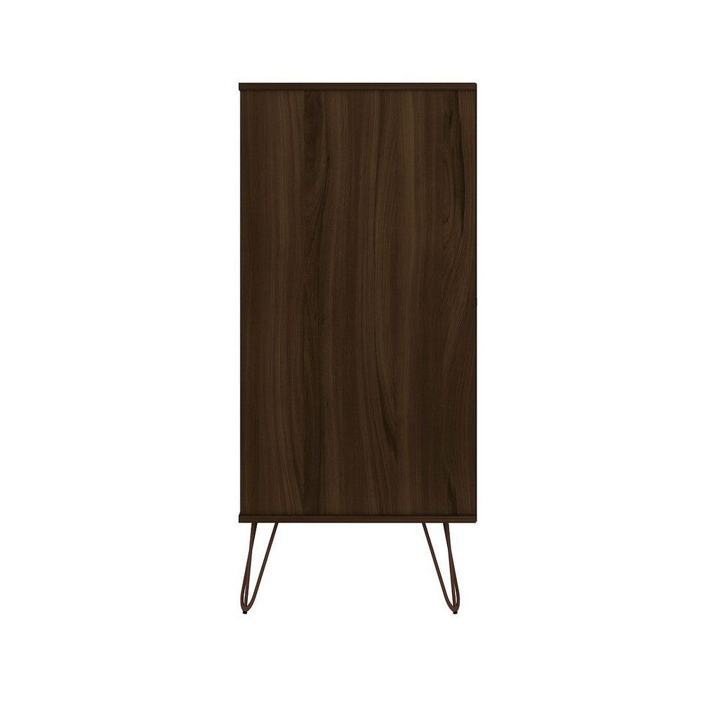 Rockefeller Brown 5-Drawer Dresser and 2-Drawer Nightstand Set MHC-179GMC5