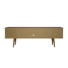 Utopia 70.47’’ TV Stand with Splayed Wooden Legs and 4 Shelves in Maple Cream MHC-19755
