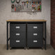 3-Piece Fortress Mobile Space-Saving Steel Garage Cabinet Chests and Worktable 6.0 in Charcoal Grey